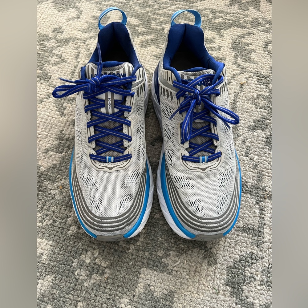 Men Hoka running shoes blue size 10